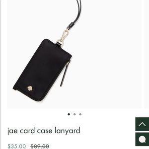 Kate Spade card case lanyard
